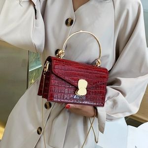 Stone Pattern PU leather Crossbody Bag